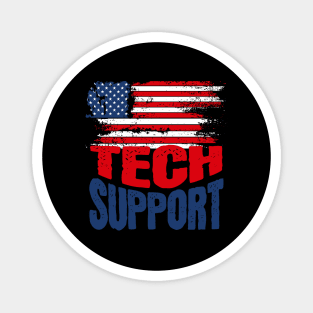 tech support 47th us american flag Magnet